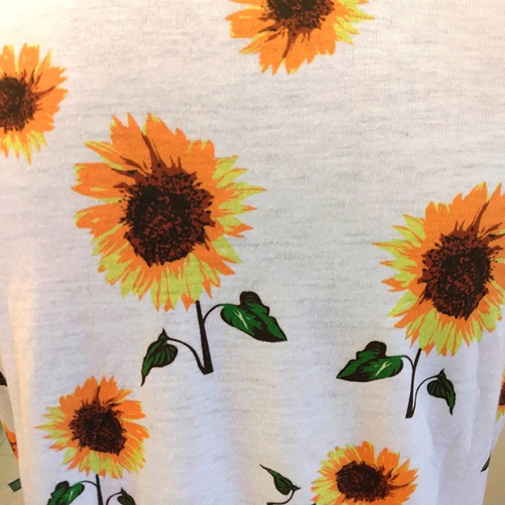 SHEIN Sunflower printed tunic dress Size Small - Picture 2 of 11